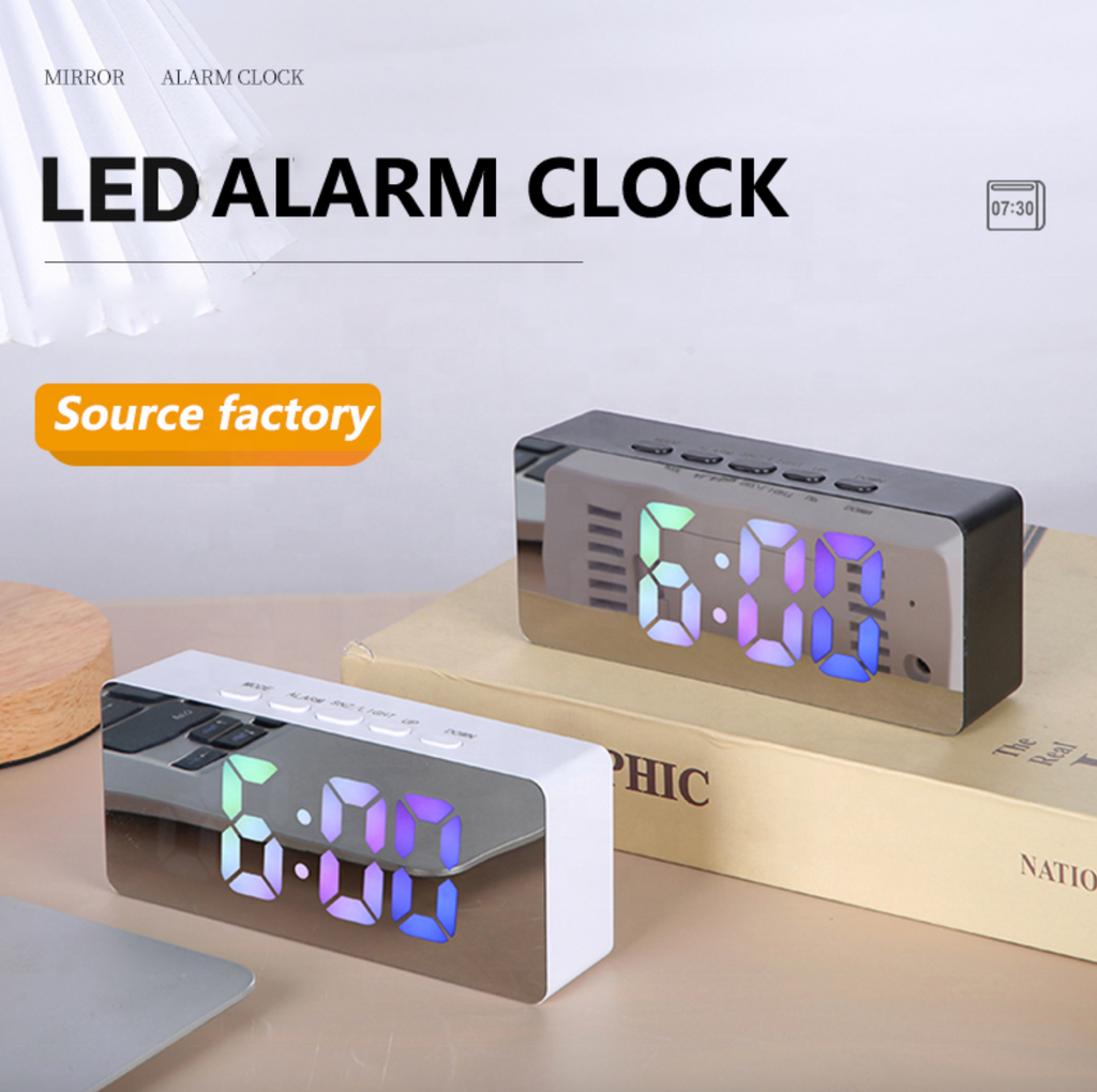 Nordic Style LED Digital Alarm Clock – Multifunctional Electronic Desk Clock for Students
