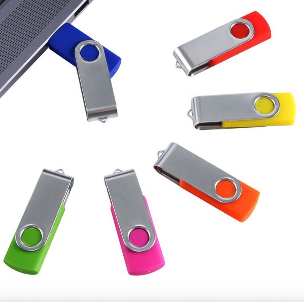 Swivel USB Flash Drive – Custom Logo Rotating Memory Stick for Personal & Promotional Use