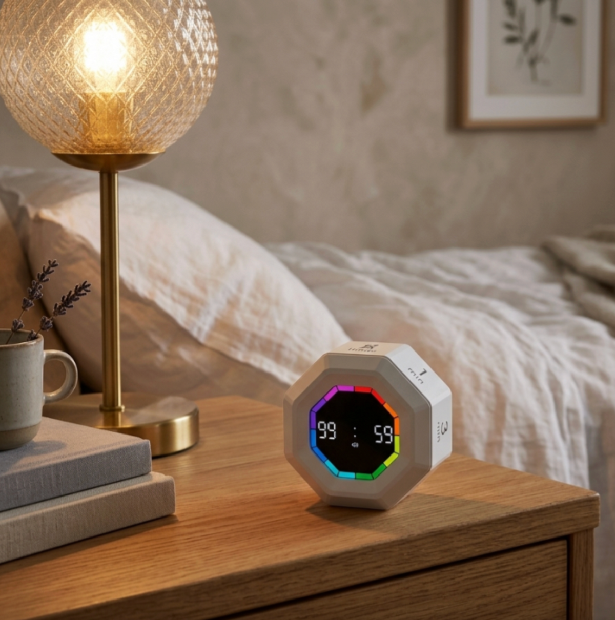 Gravity Flip Timer – Magnetic Digital Countdown Kitchen & Pomodoro Timer