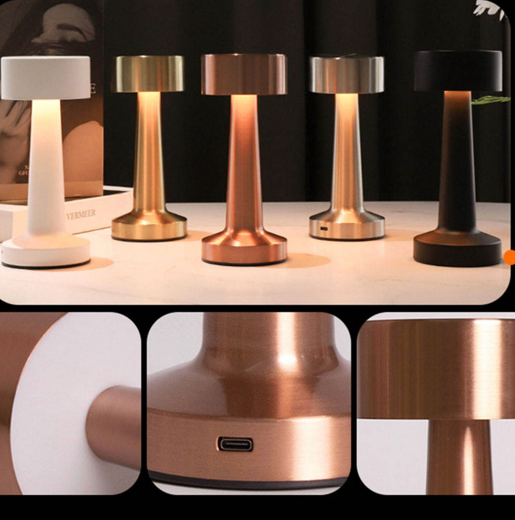 Minimalist Rechargeable LED Table Lamp – Touch Sensor Modern Desk Light