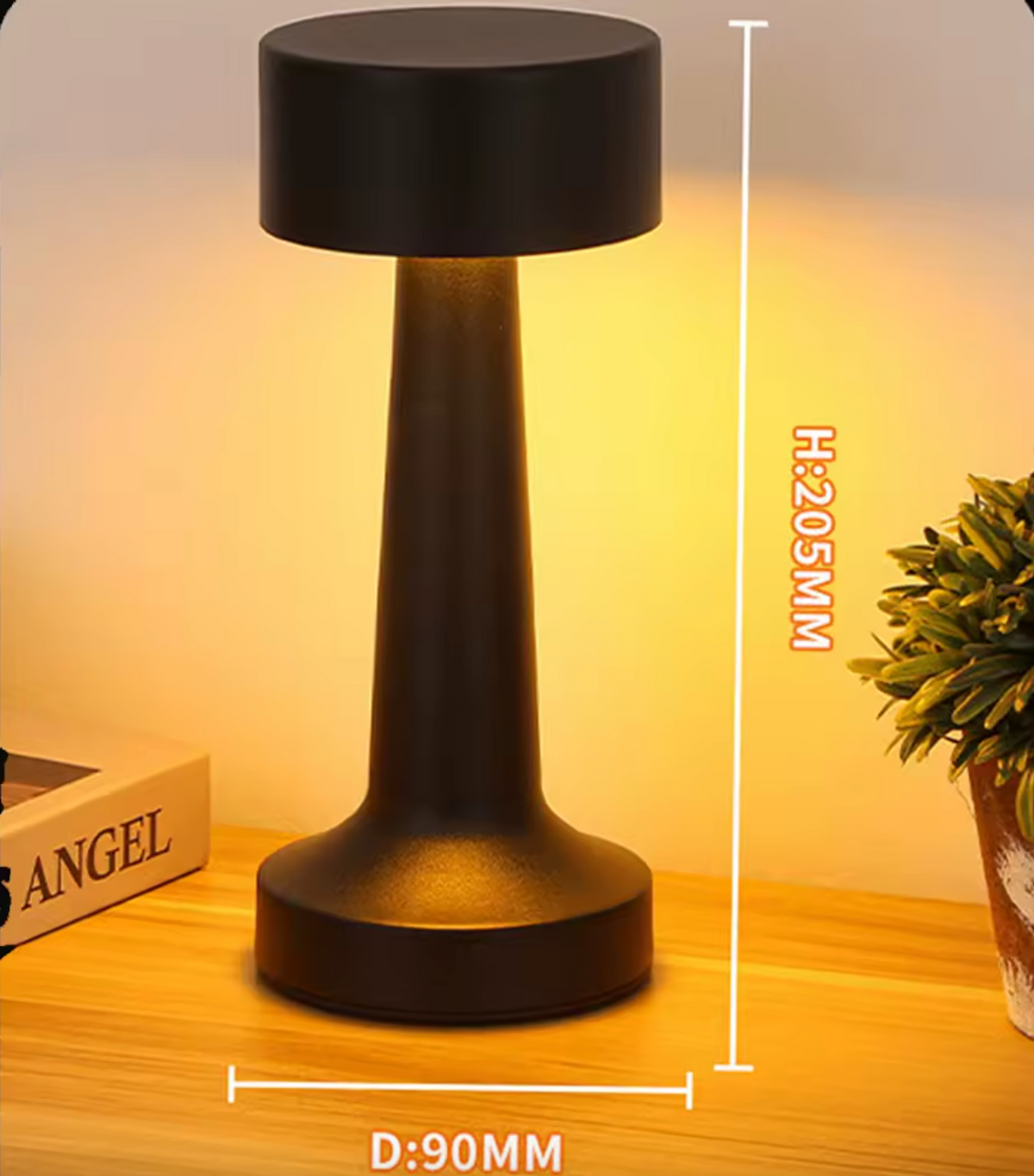 Minimalist Rechargeable LED Table Lamp – Touch Sensor Modern Desk Light