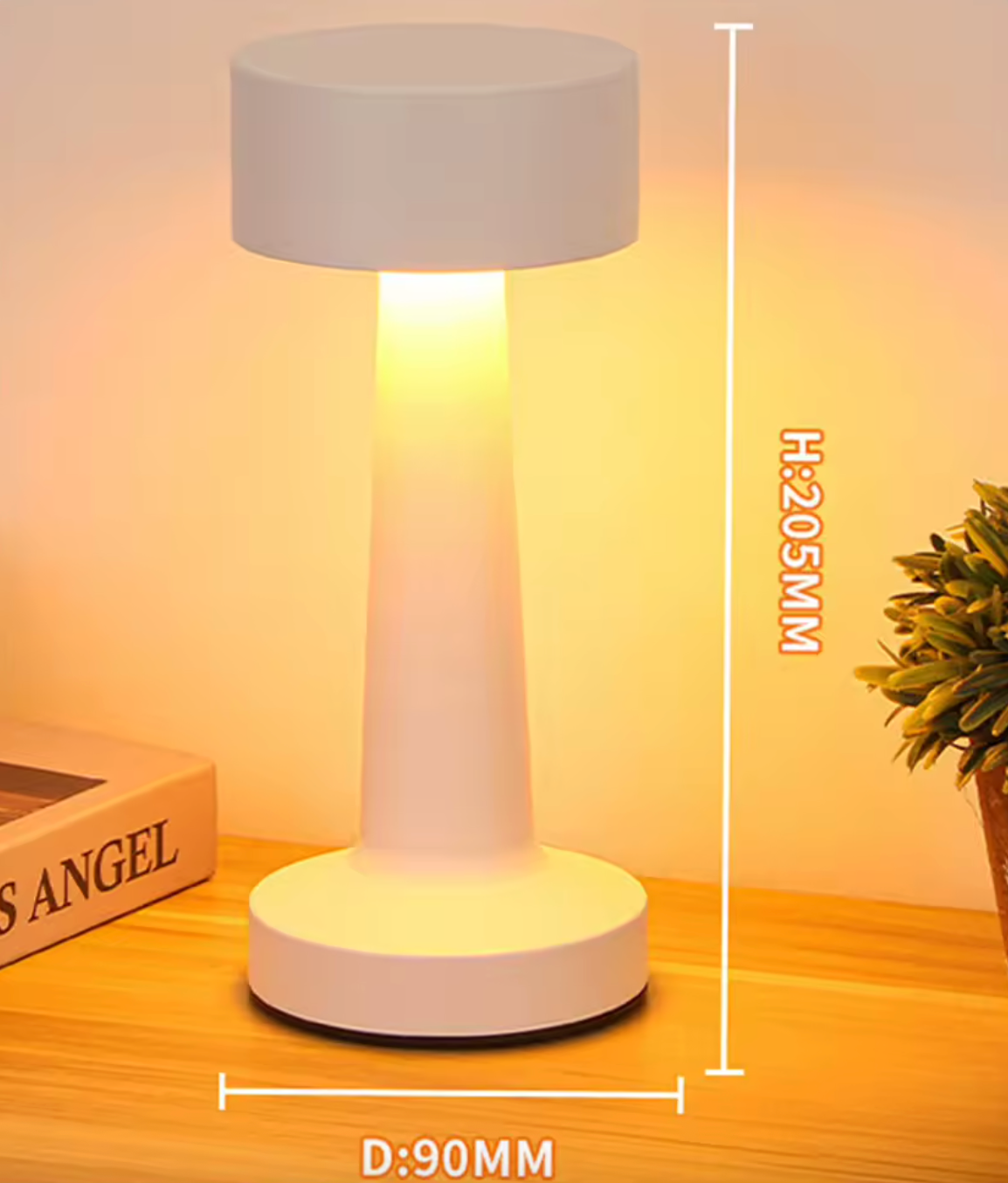 Minimalist Rechargeable LED Table Lamp – Touch Sensor Modern Desk Light